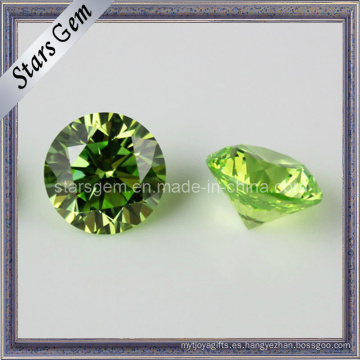 Semipreciosa de manzana verde cubic Zirconia Stone